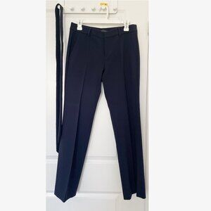 Banana Republic Mid-Rise Straight Pants - Navy, Size 4P